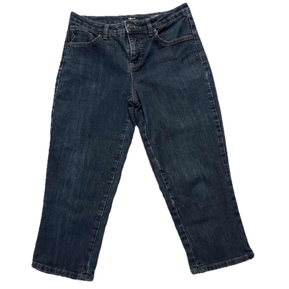 Style & Co Denim Womens Size 4 Dark Wash Capri Jeans Cropped Stretch